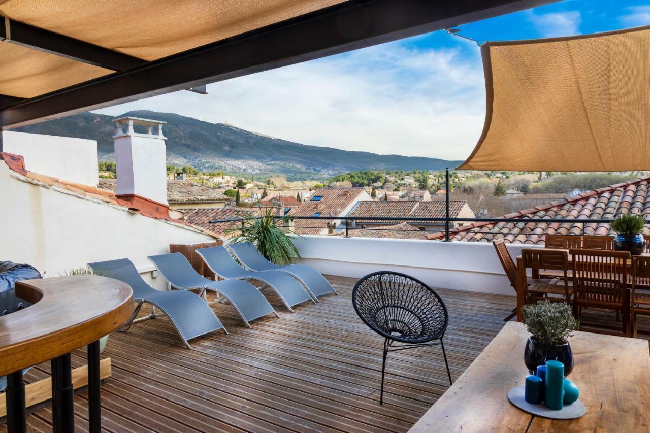La terrasse de Tiss Hotell Bédoin Eksteriør bilde