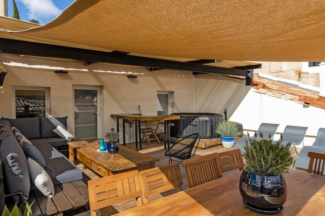 La terrasse de Tiss Hotell Bédoin Eksteriør bilde